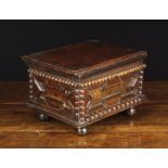 A Late 17th Century Oak Box of rectangular form.