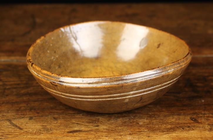 Two Antique Turned Sycamore Bowls: The smaller one late 18th/early 19th century, - Image 2 of 4