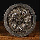 A 16th Century Oak Ceiling Boss.