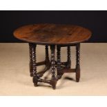 A Small 17th Century Oak Gateleg Table.