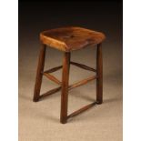 A Late 19th/Early 20th Century Kitchen Stool.