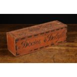 A 19th Century American 'Dixie Delight' Tobacco Box of rectangular form.