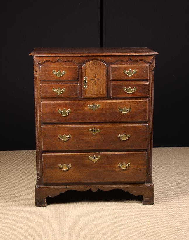 A Fine 18th Century Norfolk Chest of Drawers incorporating a small cupboard. - Image 2 of 2