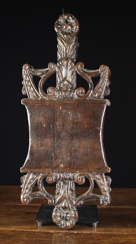 A Fine 17th Century Pierced & Carved Double-sided Board of rich colour & patination.