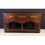 An 18th Century Oak Dresser with pot board.