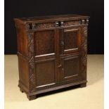 A 17th Century Style Oak Food Hutch, attributed to Somerset region.