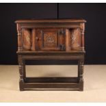 A Small 17th Century Oak Livery Cupboard.