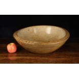 A Fine Early 19th Century Sycamore Dairy Bowl of fine pale golden colour & rich patination.