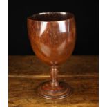 A Fine 18th Century Turned Treen Loving Cup of Wassail Bowl.