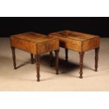 A Pair of Fine Regency Bidet Stools/ Side Tables.