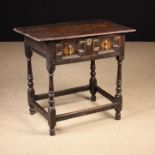 A Late 17th Century Oak Side Table.