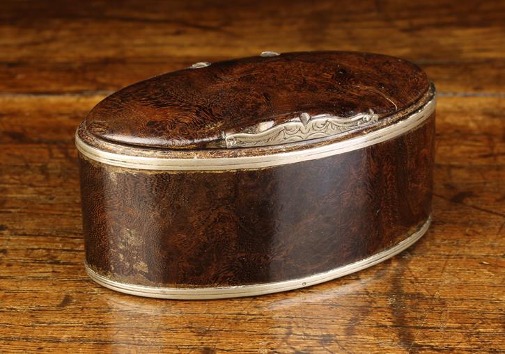 A Fine 18th or Early 19th Century Burr-wood Snuff Box of deep rich colour & patination.