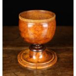 A Late 18th/Early 19th Century Burr Yew-wood Part Ciborium.