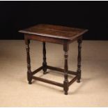 A Small Late 17th Joined Oak Table of good colour & patination.