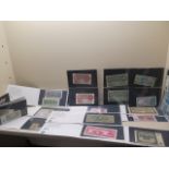 Nine sets of genuine historic banknotes by Burmah A-H, J and K and 16 English bank notes and two