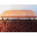 A Victorian style upholstered window seat, 54cm tall x 116cm x 49cm