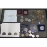 A collection of coins, Georgian and later