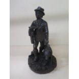 A Heredities Ltd bronze-style figures shepherd etc., 23cm tall, in good condition