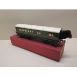 A Honby 0 gauge tinplate no 2 Corridor Coach Brake - composite Southern Railway in good condition,