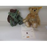 Two Steiff teddy bears Thursdays bear and Steiff Centenary 30 with certificate