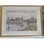 From a local Collection Anderson Fraser watercolour of Houghton Mill on the Ouse Hunts, dated