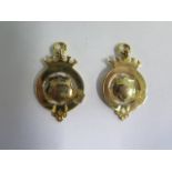 Two 14 ct yellow gold watch chain medallions approx 17.8 grams, no engraving, good condition