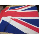 A large Union Jack flag, 270cm x 126cm