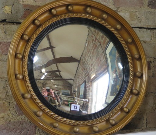 A gilt Bachelor's mirror, 58cm diameter - Image 2 of 2