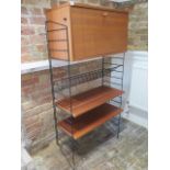 A Ladderex cabinet bookcase, 155cm tall x 78cm x 36cm, some usage marks but generally good