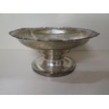 A silver footed bowl, Birmingham 1929/30, maker WD, 10cm x 21cm, approx 11.9 troy oz, some small