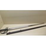 An Edward VII Royal Artillery Officer's sword by Robt Mole & Sons, Birmingham number M4549, with