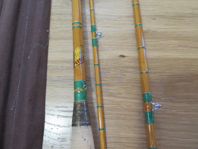Four refurbished fishing rods, Alcocks 3 piece split cane Peerless, Walkers Manuel 3 piece split - Image 2 of 6