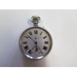 A military pocket watch, WWI 1918 issue, British Watch Co Ltd, stamped on movement Reg. 664485