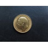 A George V gold full sovereign dated 1912