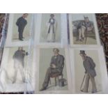 A collection of 34 Vanity Fair prints and a Vanity Fair paper and print