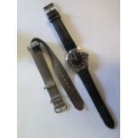 A Record Military ex Kenyan Army 1960s manual wind wristwatch, 35mm case, in good condition, running