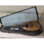 A Lucciani Napoli mandolin, with carry case