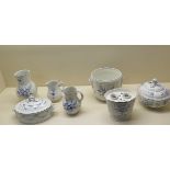 Villeroy and Boch Vieux Luxemborg pattern 7 pieces, all good condition apart from a chip to lid of