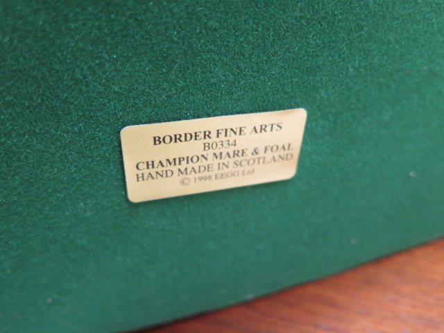 A Border Fine Art Group Champion mare and foal B0334, made in Scotland, in good condition, no box - Image 3 of 3