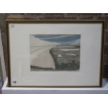 John Brunsden, coloured print, 58/100, entitled Minsmere, frame size 42cm x 59cm