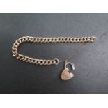 A 9ct yellow gold bracelet, approx 12 grams