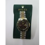 A 1980 bi metal Rolex Oyster Perpetual GMT-Master superlative chronometer gents bracelet
