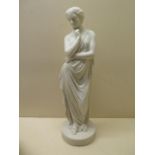 A Parian figure stamped RC5, 37cm tall, in good condition