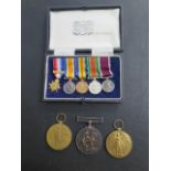 A WWI duo of medals to M2-121437 Pte G L LLOYD ASC, single WI medal to Pte F A PRUDEN I_LOND.R.