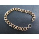 A hallmarked 9ct yellow gold bracelet 19cm long, approx 20.5 grams, in good condition