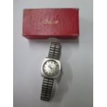 A Waltham 25 jewel automatic incabloc stainless steel with date, unused condition, 35mm case with