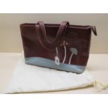 A Radley Toadstool hand bag with dust cover, 34cm wide, in good condition