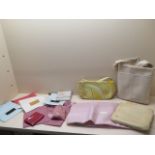 3 Radley bags, 2 purses and assorted dust covers