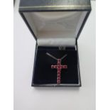 A 9ct white gold crucifix on a 9ct white gold 45cm chain, total weight approx 4.5 grams
