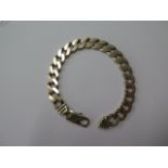 A 9ct yellow gold 375 bracelet 20.5cm long approx 33.6 grams, catch good